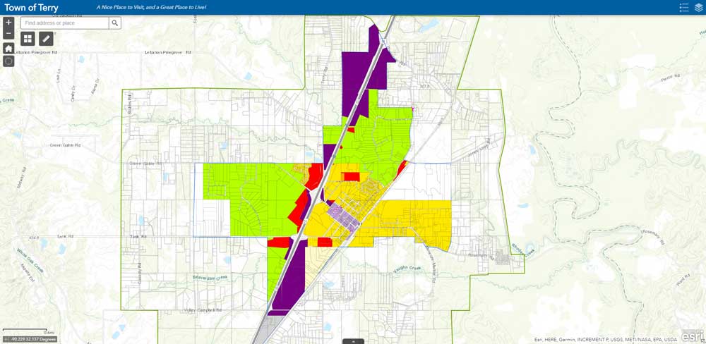 Terry Zoning Map
