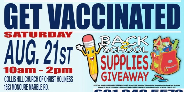 Get Vaccinated – Saturday, August 21st